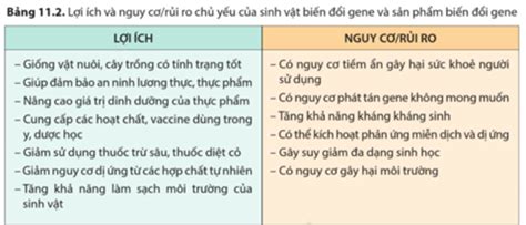 Dựa trên thông tin trong bảng 11 2 lấy ví dụ để tranh luận phản biện