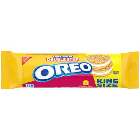 Oreo Golden Double Stuf Sandwich Cookies King Size 8 Count 4 Oz Kroger