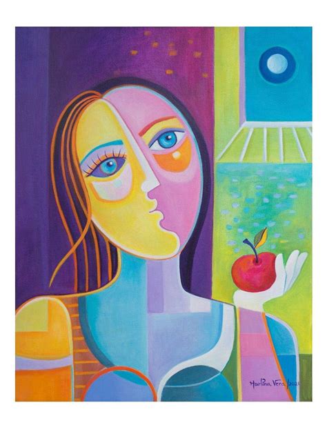 Cubism Abstract Art Original Painting On Canvas Marlina Vera Etsy In