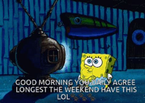 Good Morning Spongebob GIF - Good Morning Spongebob Chewing - Discover ...