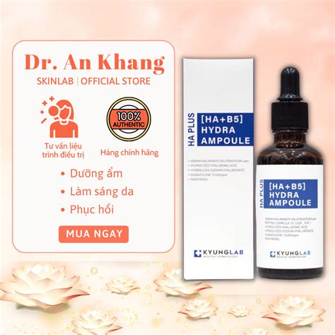 Serum HA B5 Serum HA B5 Kyung Lab giúp căng bóng da tức thì cải thiện