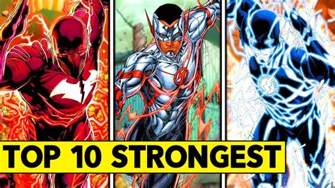 Top 10 Strongest Versions Of The Flash FASTEST IN THE MULTIVERSE YouTube