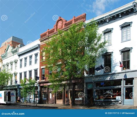 Historische Geb Ude In Der Altstadt Von Charleston South Carolina