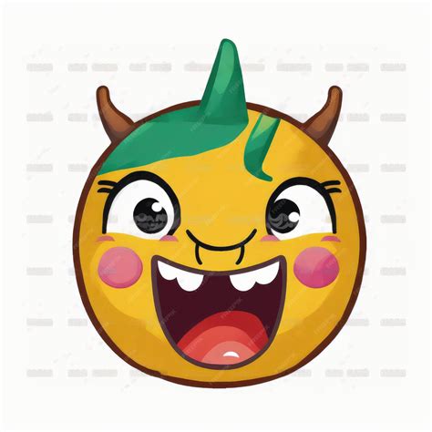 Premium AI Image | expressive emoticon face colorful unicorn emoji