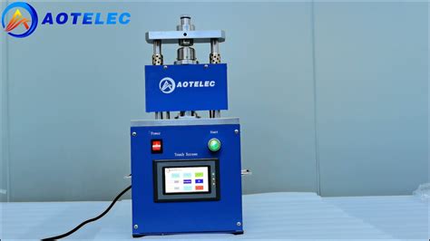 Aot Electric Coin Cell Crimping Machine Youtube