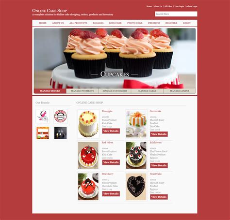 Online Cake Shop Java Spring Boot MVC MySQL Projects Free Source Code