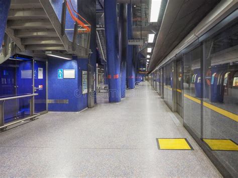 North Greenwich Tube Station In London Editorial Image Image Of