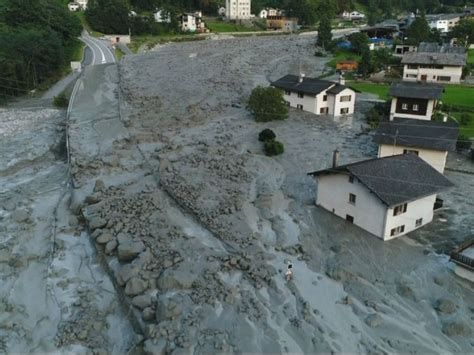 Switzerland Landslide Eight Missing After Village Hit Near Italian Border