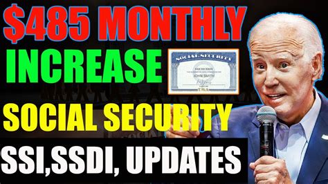 485 PER MONTH INCREASE For Social Security Beneficiaries Social