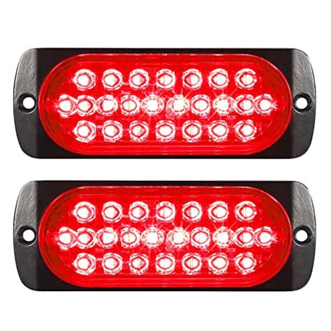 Partsam Lot De Feux De Gabarit Rouges De Cm Led Pour