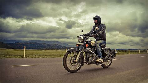 HD wallpaper: bike rider, classic, road, royal enfield, trip ...