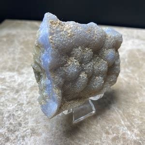 Rare Natural Botryoidal Blue Lace Agate Specimen Etsy