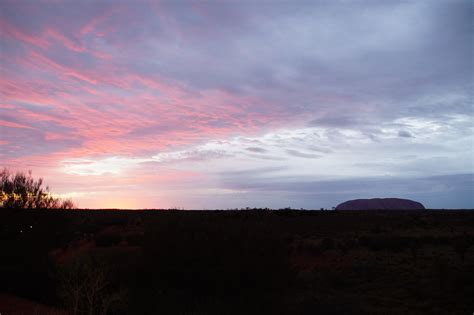 Uluru Tour Tag Sonnenaufgang Uluru Coole Wolkenkreise