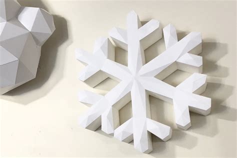 Snowflake Paper Sculpture · Creative Fabrica