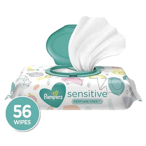 Pampers Sensitive Protect Baby Wipes With 0 Perfumes And Alcohol 56 Wipe