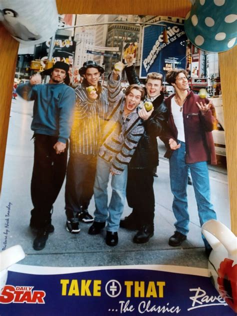 Rare Original Daily Star Take That Posters The Classics Etsy Uk