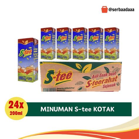 Jual S Tee Minuman Teh Kotak 200ml 1 Dus Isi 24 Pcs Shopee Indonesia