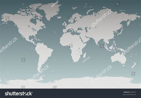 Accurate Map World Includes Antarctica Maps Stock Illustration 2789910 ...