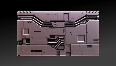 ArtStation - SCI-FI WALL PANELS VOL.01 | Resources