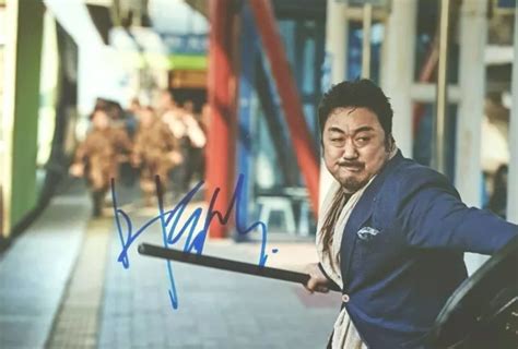 MA DONG SEOK TRAIN avec photo dédicacée signée en personne à Busan 마동석