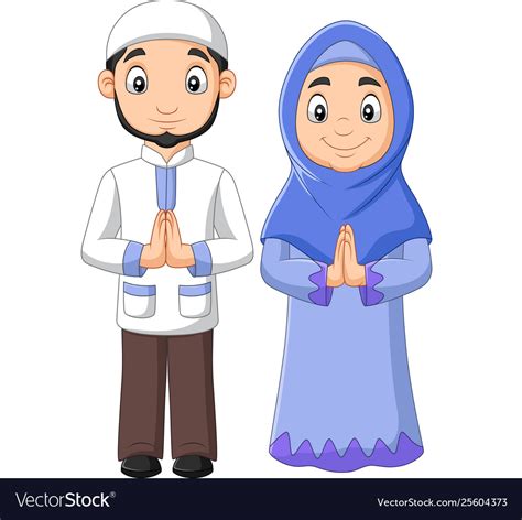 Cartoon Muslim Couple Royalty Free Vector Image Hot Sex Picture