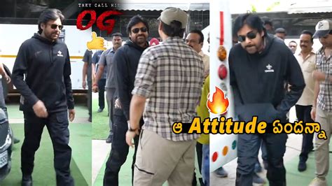 Attitude Pawan Kalyan Superb Entry To Og Sets Sujeeth