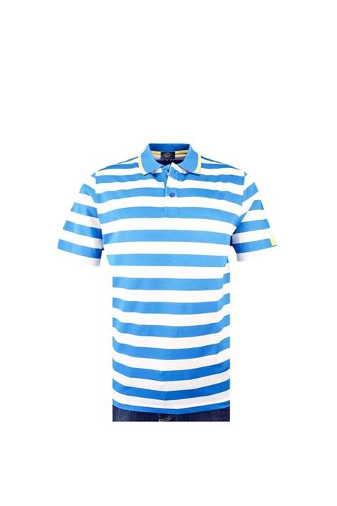 Paul Shark Paul And Shark Regular Fit Polo Shirt Blue White Stripe