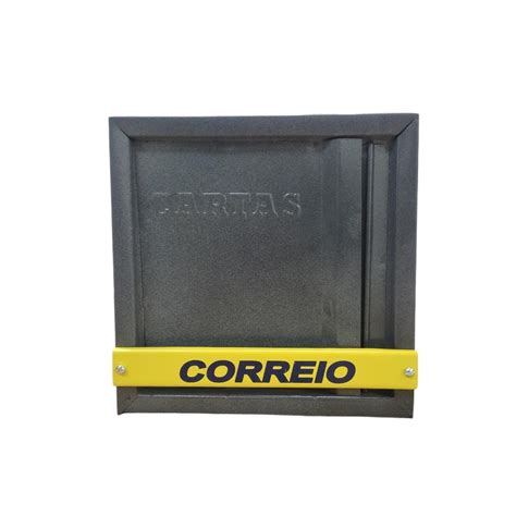 Caixa De Correio Carta Grade Vertical Cinza Shopee Brasil