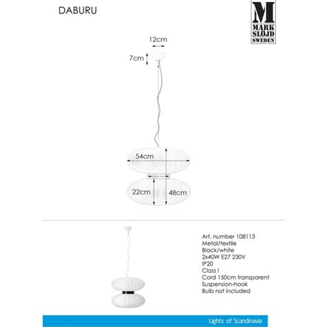 Stylizowa Lampa Wisz Ca Designerska Z Aba Urem Daburu Bia A Marki