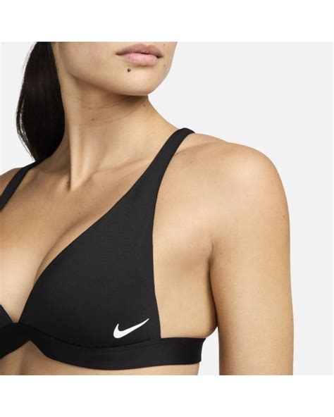 Nike Swim Essential Bikini Bralette In Black Lyst