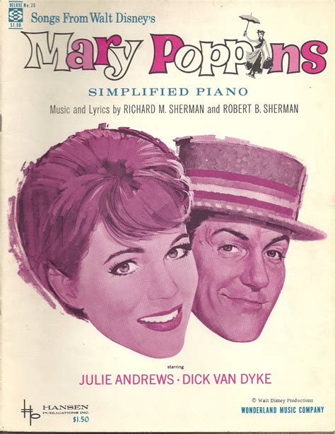 Buy Songs From Walt Disneys Mary Poppins Simplified Piano Starring