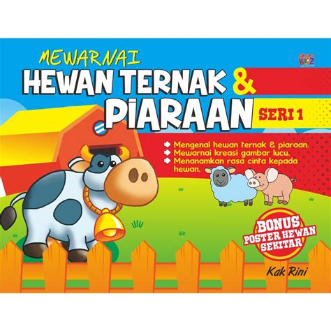 Jual Buku Mewarnai Hewan Ternak Piaraan Seri Laksana Shopee