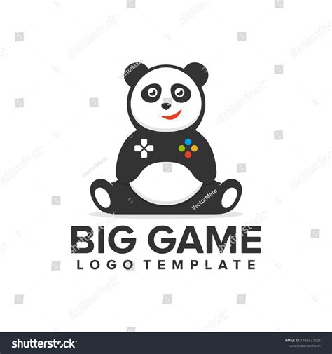 Big Game Logo Template Game Stick Stock Vector (Royalty Free ...