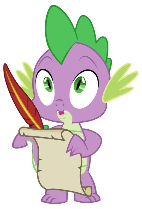 Mlp Vector Spike Surprised01 By Light262 On Deviantart