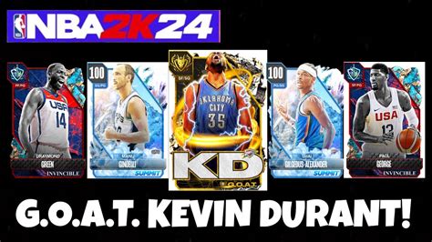 G O A T KEVIN DURANT SUMMIT PACK OPENING INVINCIBLE OPTION PACK