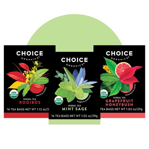 Organic Herbal Tea Variety Pack Choice Organics Products