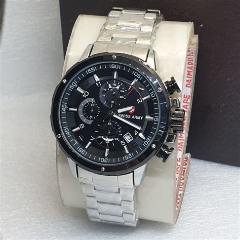 Jual Jam Tangan Pria Chronograph Swiss Army 100 Original Jam Tangan