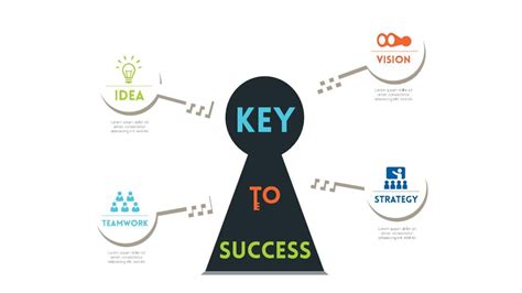 Key To Success Diagram With Key To Success Google Slide Theme And