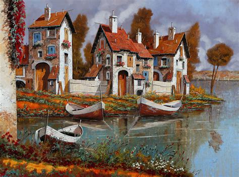 Case A Cerchio Painting By Guido Borelli Pixels