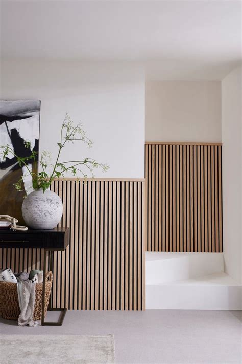 Slatwall Midi Natural Oak Slat Wall Wood Walls Bedroom Wood Slat Wall