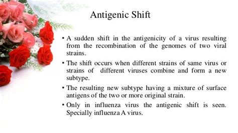 Antigenic shift and drift