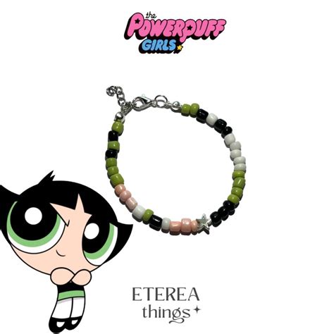 Jual Powerpuff Girls Beads Bracelet Gelang Manik Powerpuff Girls