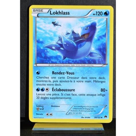 Carte Pokémon 28 122 Lokhlass 120 PV XY09 Rupture Turbo NEUF FR