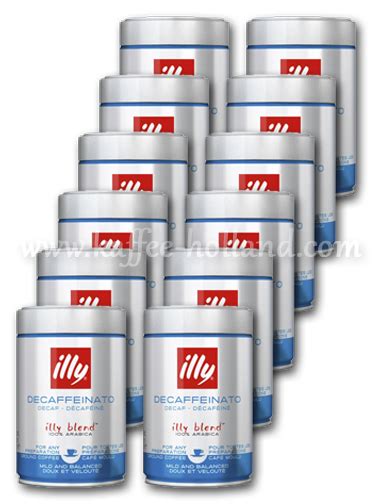 Illy Decaffeinato Ground Coffee 7985 12x250 Gr Kaffee Holland