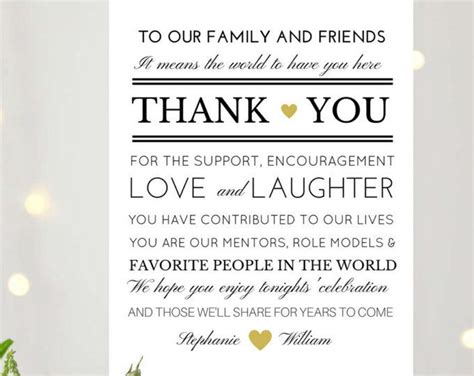 DIGITAL FILE Personalized Wedding Reception Thank You Card Wedding ...