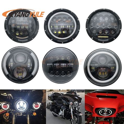 Motocicleta Faros Led W Hola Lo Haz Halo Ojo De Ngel Drl