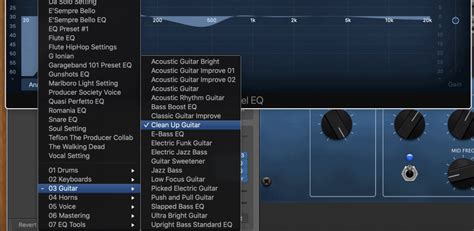 Channel EQ Presets Improving Guitars In Garageband Producer Society