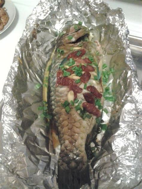 My Recipe Folder Steamed Fish Chinese Style Uhu Parrot Fish