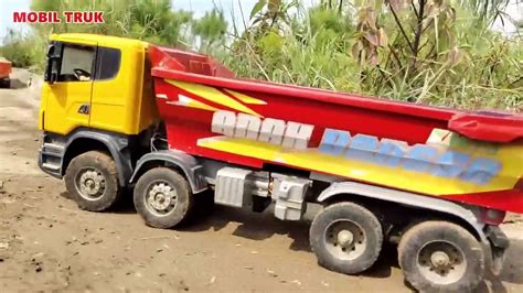 Mobil Truk Tronton Oleng Muatan Berat Mobil Mobilan Rc Beko Keruk