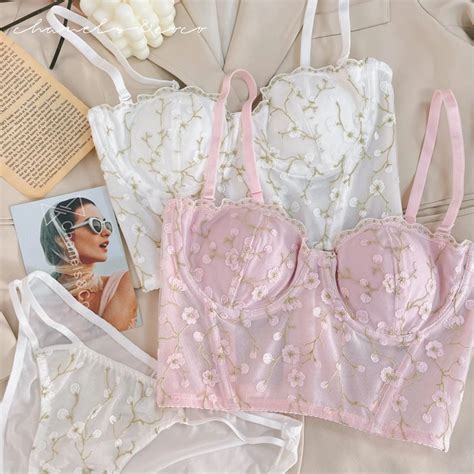 Sexy Fino Branco Renda Lingerie Calcinha Terno Anel De A O Macio Lado